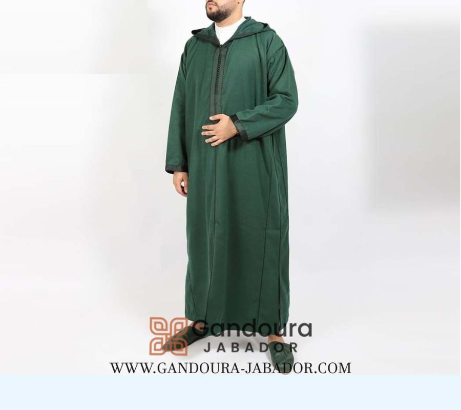 Djellaba vert pour hommes prix pas cher